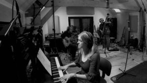 Jenny Carr at the piano