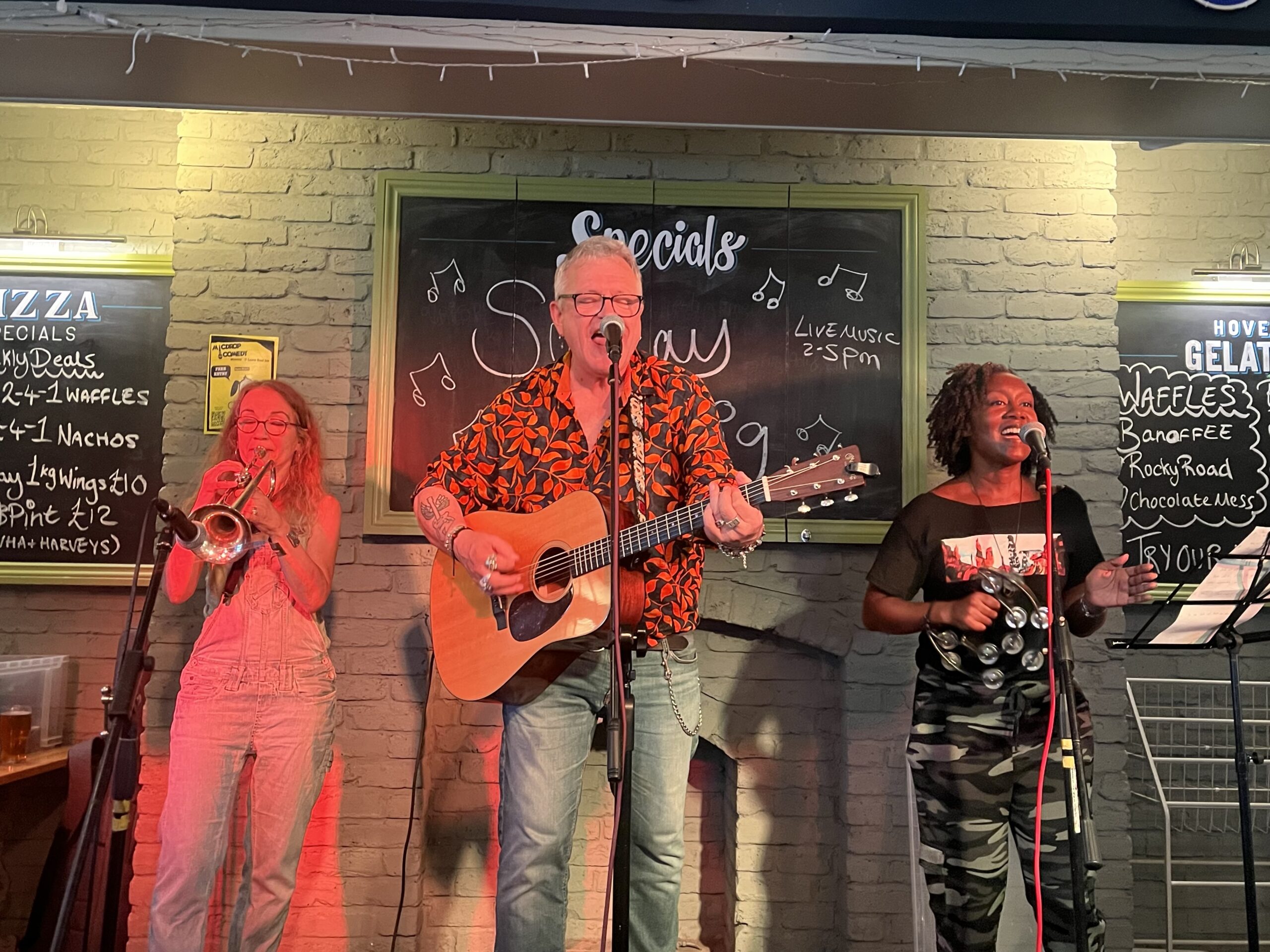 Sian Allen, Robb and Fae Simon at the Lewes Road Inn